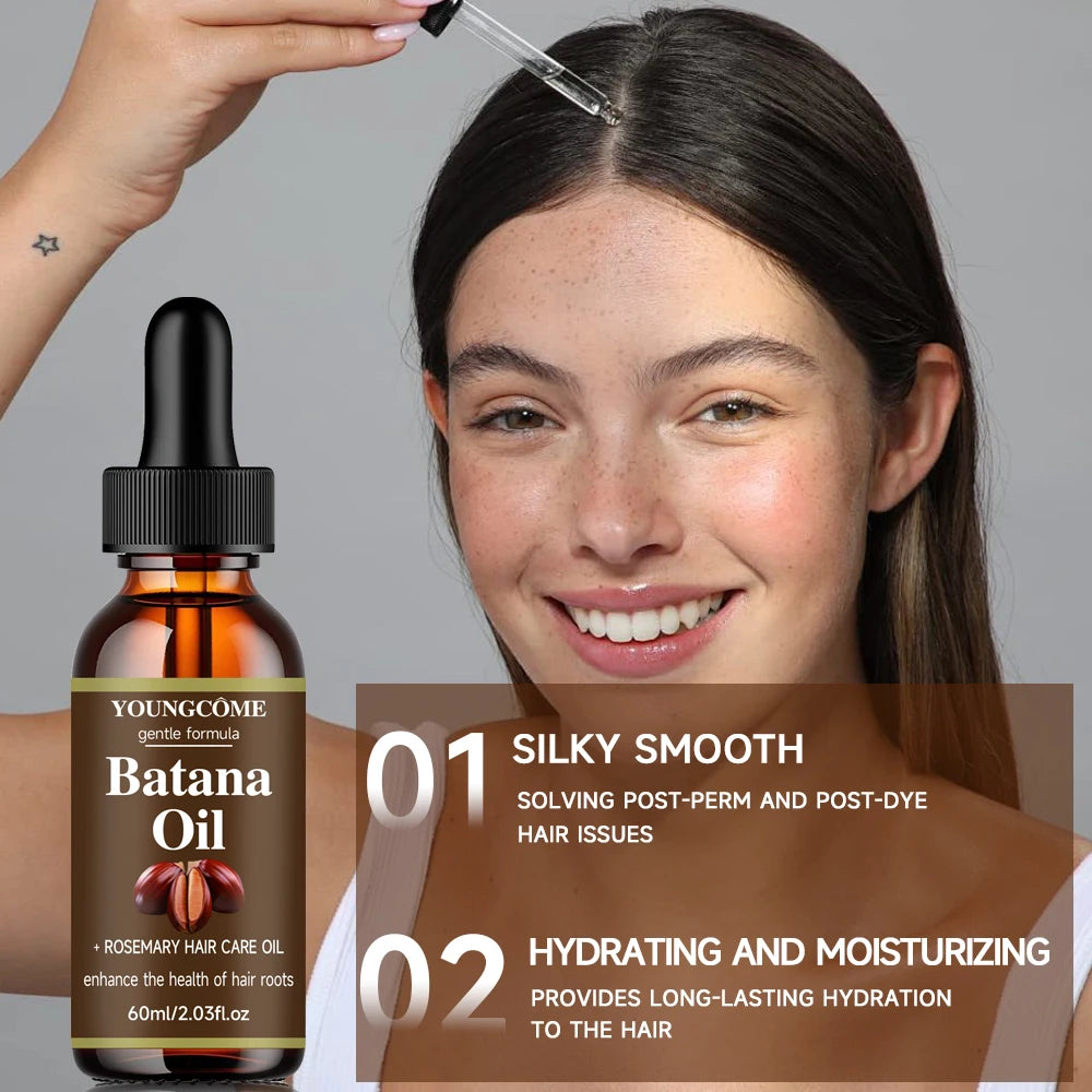 Natural 100% Pure Batana Oil For Hair Growth Batana Oil Butter Hair Mask Serum Smoothing Scalp Treatment Hair Care 2025 new